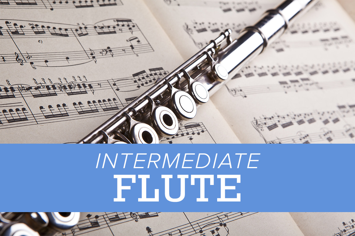 Musical notes and clarinet